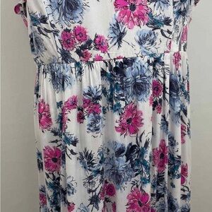 Torrid Floral Maxi Dress - Pink and Blue